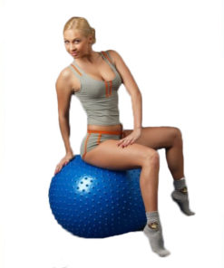 Мяч для фитнеса с шипами (Фитбол) синий ОРТОСИЛА Арт. L 0575 b, диаметр 75 см