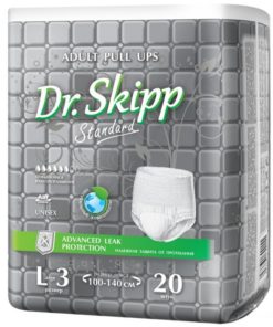 Dr.Skipp трусы-подгузники для взрослых, размер L-3, (100-140 см), 20 шт., дышащие