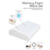 Подушка Memory Foam Wave Gel, размер 60х40х13/11 см